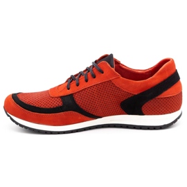 Polbut Chaussures de sport pour hommes C47P rouge avec noir 1
