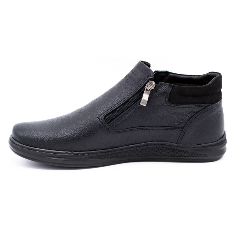 Polbut Bottes d'hiver pour hommes noires K29F 1