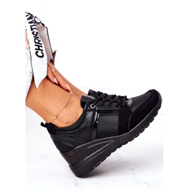 Baskets Compensées Vinceza 10606 Noir le noir 1