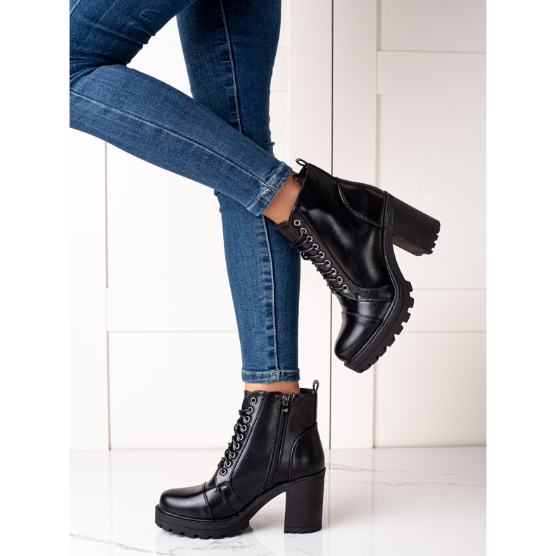 Sweet Shoes Bottes confortables sur un poteau noir 2