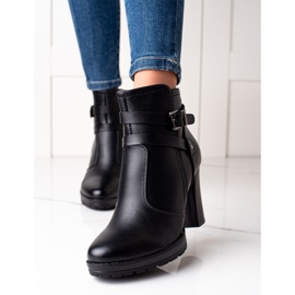 Lovery Bottes noires à talons hauts 2