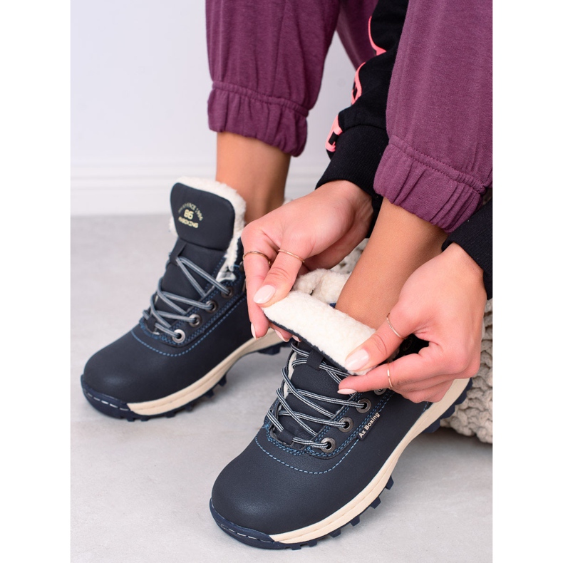 Ax Boxing Chaussures de randonnée chaudes bleu marin 1