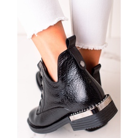 W. Potocki Bottes à la mode avec une découpe Potocki le noir 2