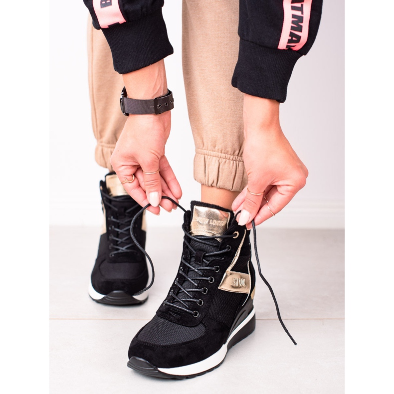 W. Potocki Baskets compensées Potocki noir 1