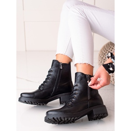 W. Potocki Bottines Potocki classiques à lacets le noir 1