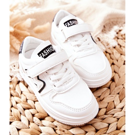 Chaussures De Sport Enfant Avec Velcro Noir Et Blanc Santi 2