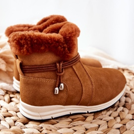 Bottes de neige pour enfants Big Star BB374058BS Camel brun 1