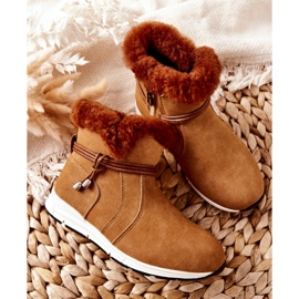 Bottes de neige pour enfants Big Star BB374058BS Camel brun 2