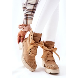 Lewski Shoes Bottes Daim Workery Lewski Chaussures Attachées 3069 Sable brun 8