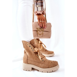 Lewski Shoes Bottes Daim Workery Lewski Chaussures Attachées 3069 Sable brun 6