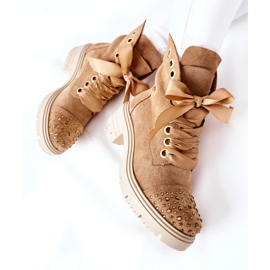 Lewski Shoes Bottes Daim Workery Lewski Chaussures Attachées 3069 Sable brun 2