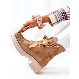 Lewski Shoes Bottes Daim Workery Lewski Chaussures Attachées 3069 Sable brun 3