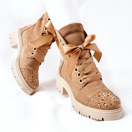 Lewski Shoes Bottes Daim Workery Lewski Chaussures Attachées 3069 Sable brun 5