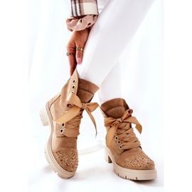 Lewski Shoes Bottes Daim Workery Lewski Chaussures Attachées 3069 Sable brun 7
