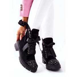 Lewski Shoes Bottes En Daim Workery Lewski Chaussures Attachées 3069 Noir le noir 6