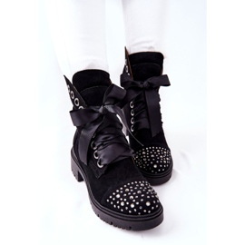 Lewski Shoes Bottes En Daim Workery Lewski Chaussures Attachées 3069 Noir le noir 1