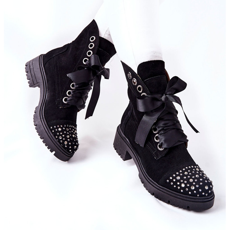 Lewski Shoes Bottes En Daim Workery Lewski Chaussures Attachées 3069 Noir le noir 2