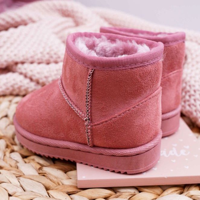 FR1 Bottes de neige chaudes pour enfants Rose foncé Gooby 2