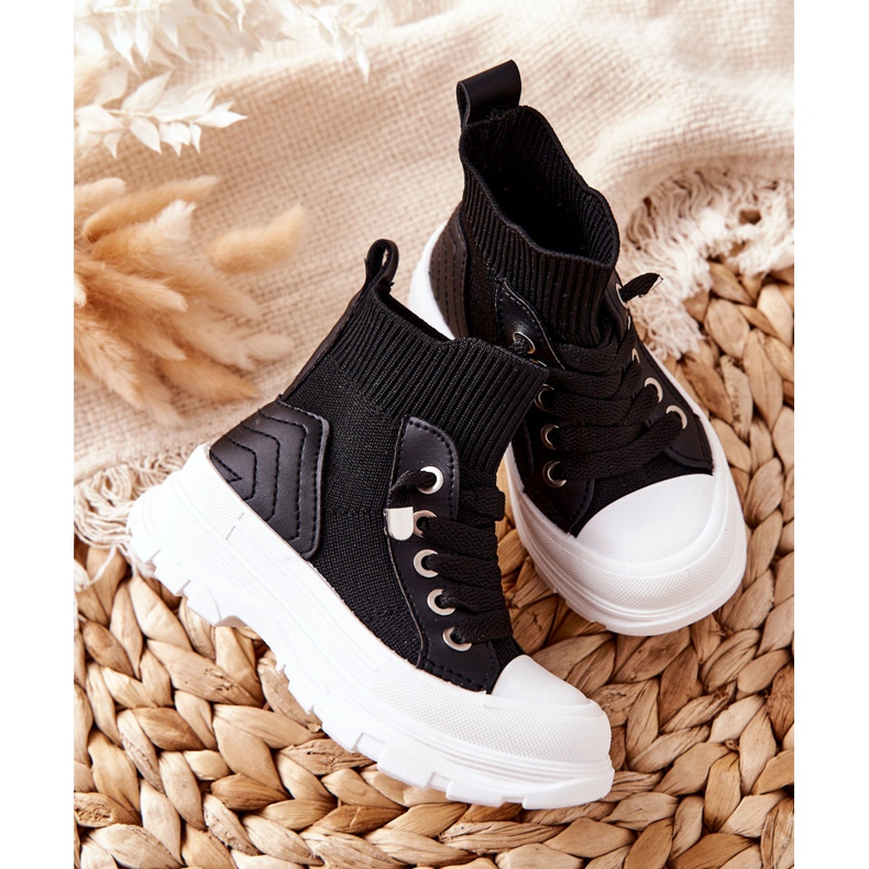 FR1 Baskets noires Callobe pour enfants ['noir'] 1