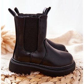 FR1 Bottes chaudes noires pour enfants Aletris 2
