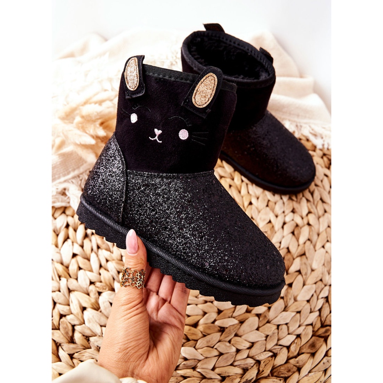Vinceza Bottes de neige pour enfants Coreris noires 2