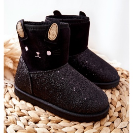 Vinceza Bottes de neige pour enfants Coreris noires le noir 1