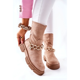 FB2 Boots Daim Travailleurs Beige Hellio 1