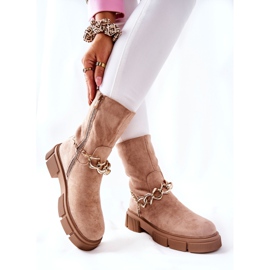 FB2 Boots Daim Travailleurs Beige Hellio 2