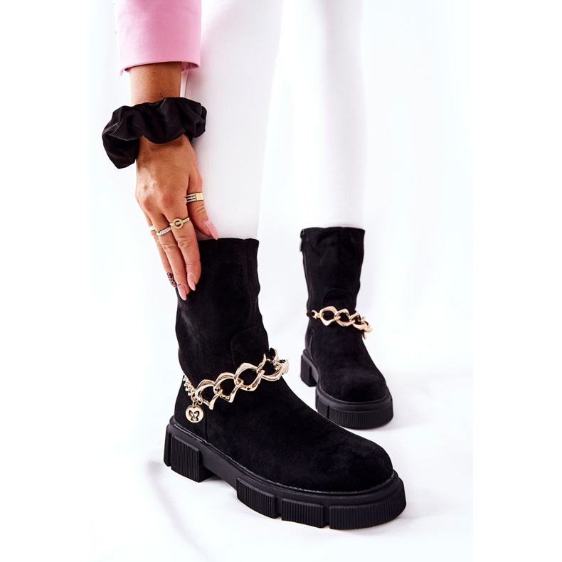 FB2 Bottes de travail en daim Hellio noires 2