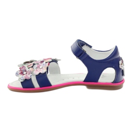 Sandales gladiateur Bartek 19168 bleu marine multicolore rose multicolore 2
