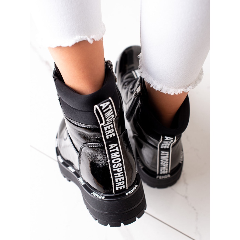 Bottines Artiker en cuir noir 1