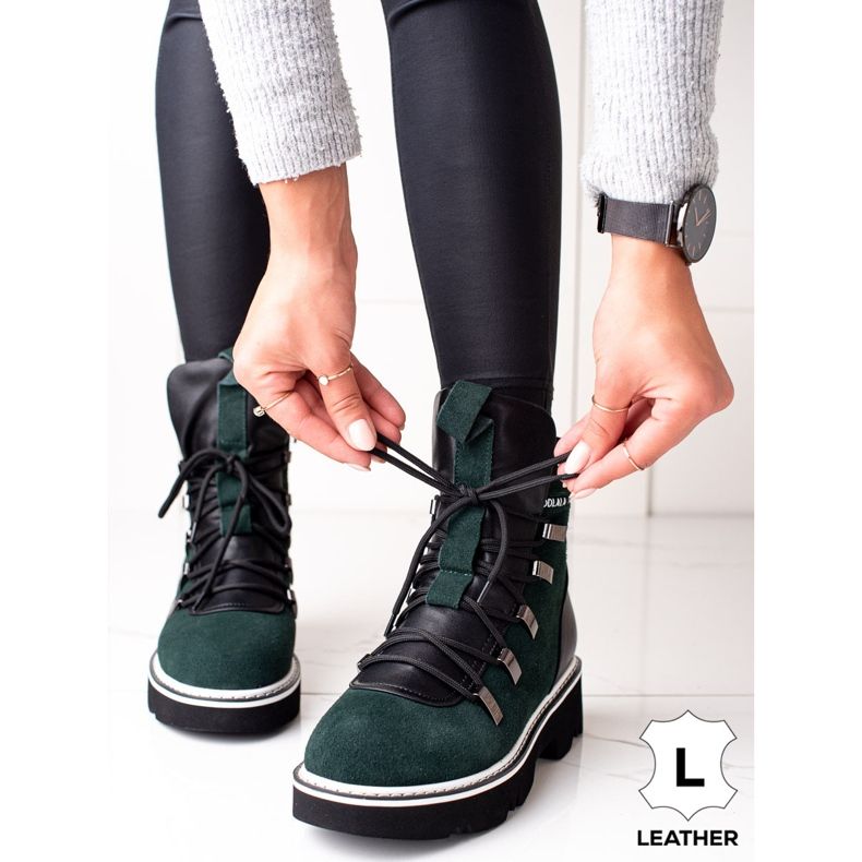 Bottines ARTIKER en cuir vert 1