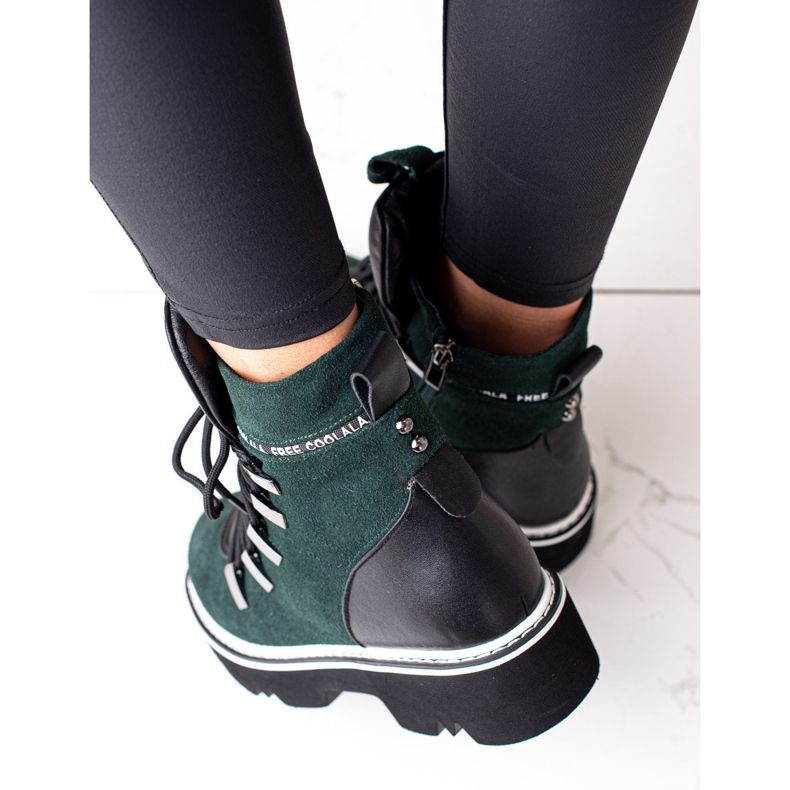 Bottines ARTIKER en cuir vert 2