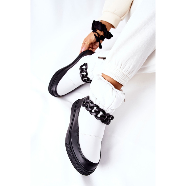 S.Barski Bottes de neige chaudes blanches Khariche pour femmes 1 S.Barski Bottes de neige chaudes blanches Khariche pour femmes 1