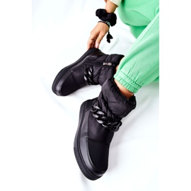 S.Barski Bottes de neige chaudes Khariche noires pour femmes 1