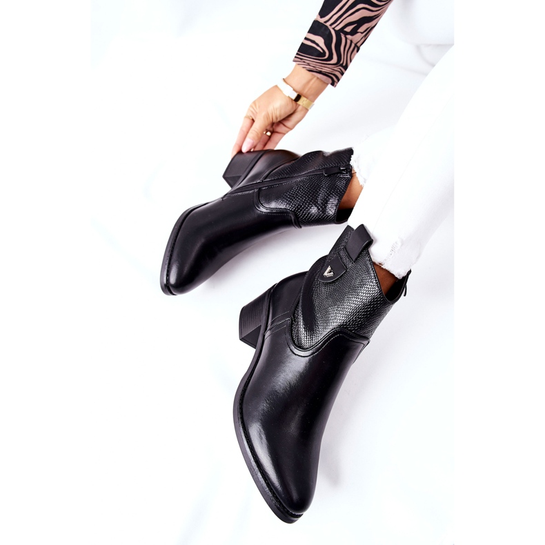 S.Barski Bottes isolées Palile noires pour femmes 1 S.Barski Bottes isolées Palile noires pour femmes 1