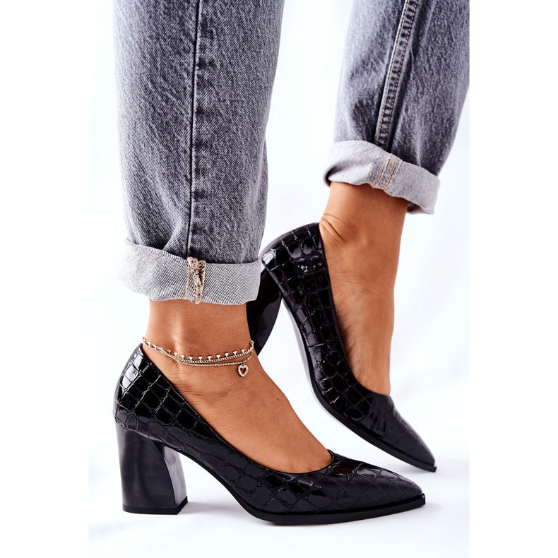 S.Barski Escarpins en cuir pour femmes Chay noir le noir 2 S.Barski Escarpins en cuir pour femmes Chay noir le noir 2