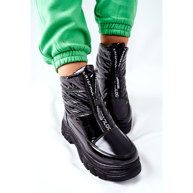 Vinceza Bottes Trappers noires pour femmes Echowen 1
