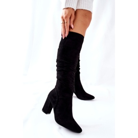 Vinceza Bottes noires en daim Dorelle noires 6