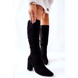Vinceza Bottes noires en daim Dorelle noires 7