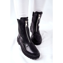Vinceza Bottes chaudes noires Assuh pour femmes le noir 2