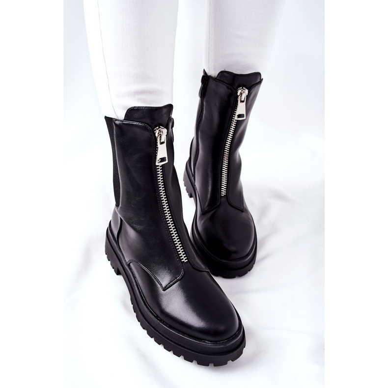 Vinceza Bottes chaudes noires Assuh pour femmes 2