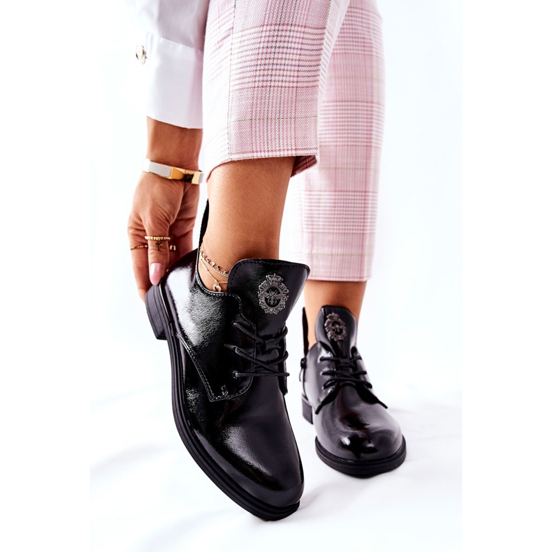Chaussures Laquées Sergio Leone Warmed PB262 Noir 1