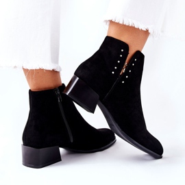 Bottes Chaudes En Daim Sergio Leone BT217 Noir le noir 5