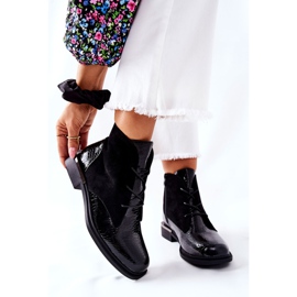 Bottes Chaudes En Daim Sergio Leone BT401 Noir 1