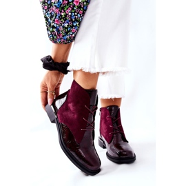 Bottes Chaudes En Daim Sergio Leone BT401 Bordeaux 1