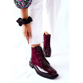 Bottes Chaudes En Daim Sergio Leone BT401 Bordeaux 4