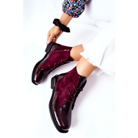 Bottes Chaudes En Daim Sergio Leone BT401 Bordeaux 6