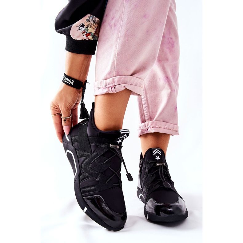 Vinceza Chaussures De Sport Hautes Baskets Noir Lanez 1