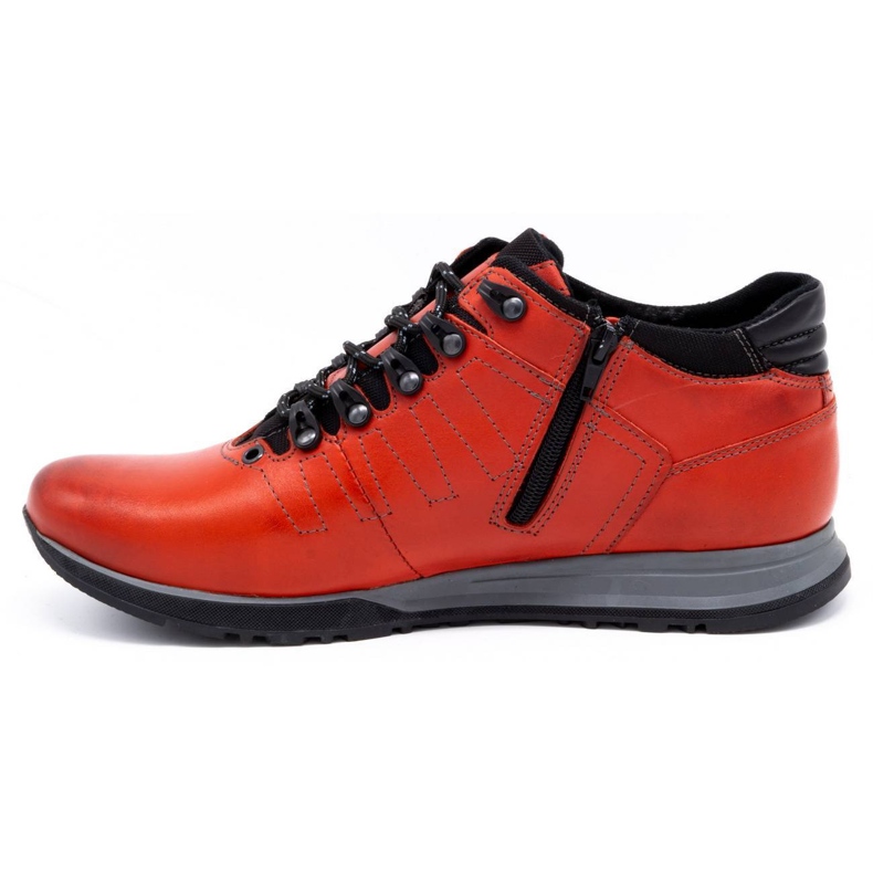 Olivier Chaussures homme bottines cuir 920MP rouge 1
